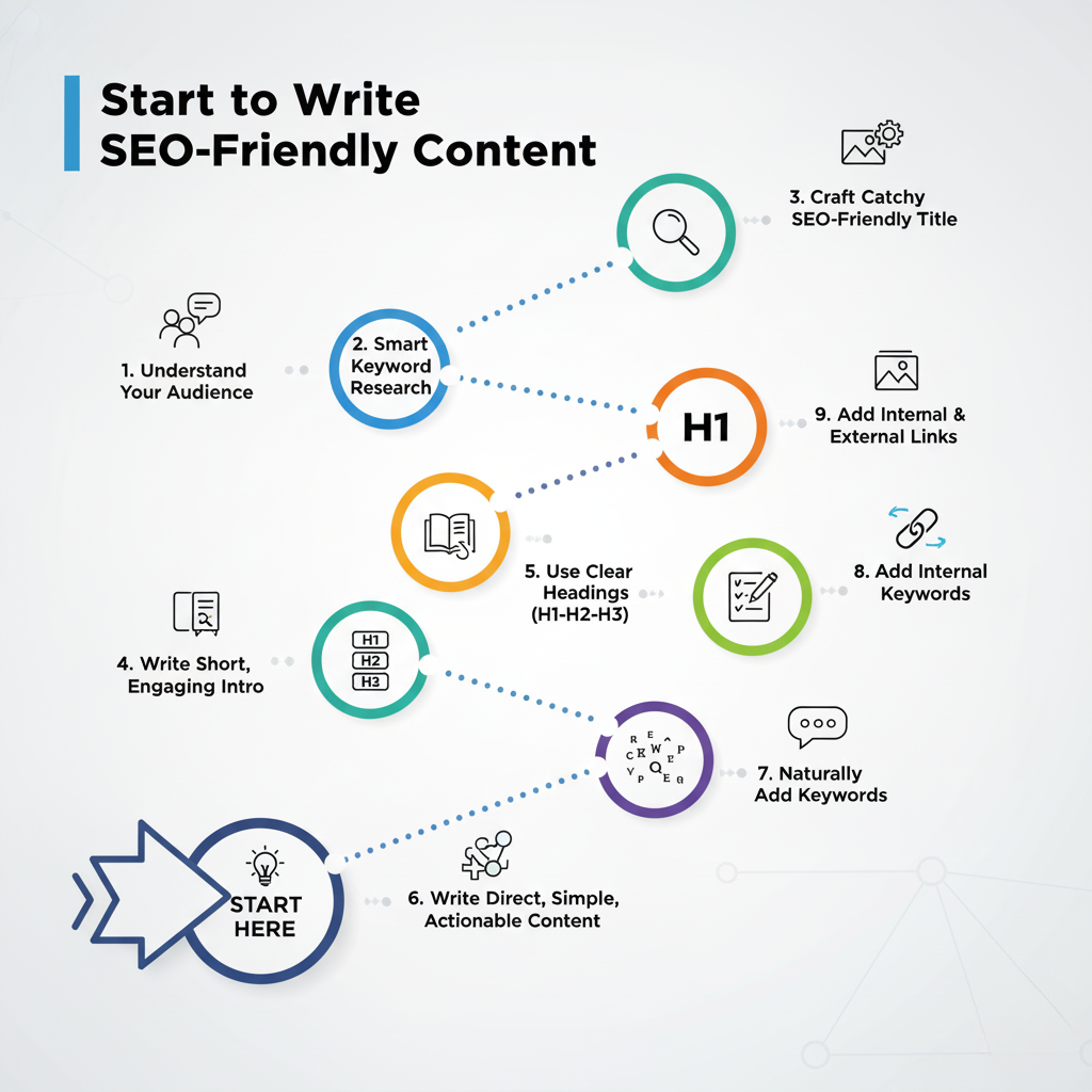 كتابة محتوى متوافق مع السيو